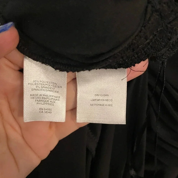 Evan Picone black matte jersey Marilyn dress! Figure flattering/stretchy sz‎ 12 - Picture 5 of 5